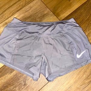 Womens silver Nike shorts